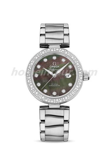 欧米茄425.35.34.20.57.004女表碟飞系列-银色表带/表径34mm