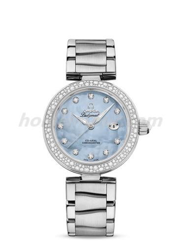 欧米茄425.35.34.20.57.003女表碟飞系列-银色表带/表径34mm