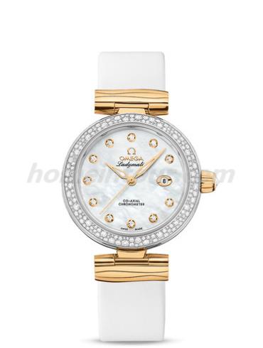 欧米茄425.27.34.20.55.003女表碟飞系列-白色表带/表径34mm