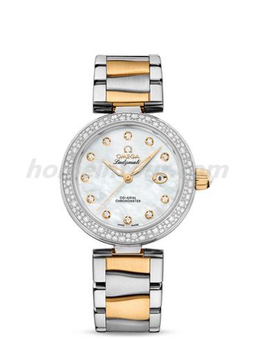 欧米茄425.25.34.20.55.003女表碟飞系列-间金色表带/表径34mm