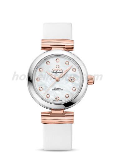 欧米茄425.22.34.20.55.004女表碟飞系列-白色表带/表径34mm