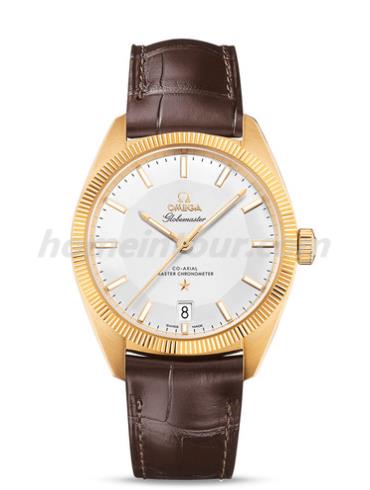 欧米茄130.53.39.21.02.002男表星座系列-棕色表带/表径39mm