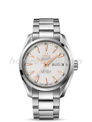 欧米茄231.10.39.22.02.001男表海马系列-银色表带/表径39mm