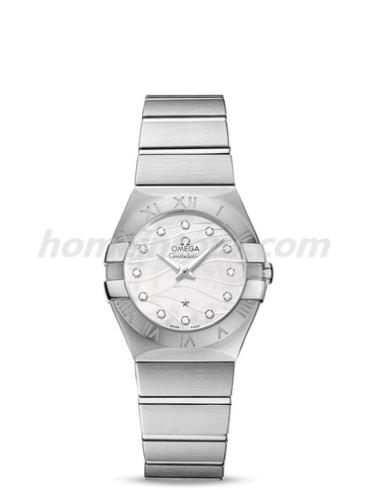 欧米茄318.90.45.79.01.001男表星座系列-银色表带/表径45mm