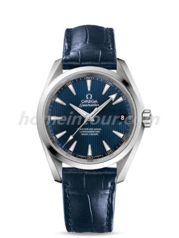 欧米茄231.13.39.21.03.001男表海马系列-蓝色表带/表径38.5mm