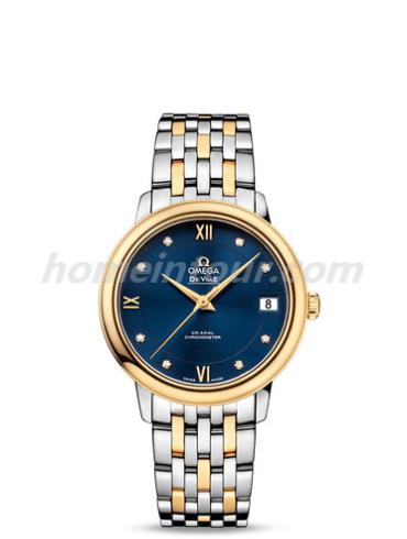 欧米茄424.20.33.20.53.002女表碟飞系列-间金色表带/表径32.7mm