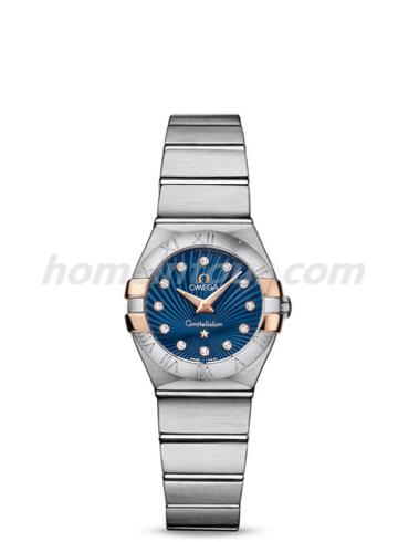 欧米茄123.20.24.60.53.002女表星座系列-银色表带/表径24mm