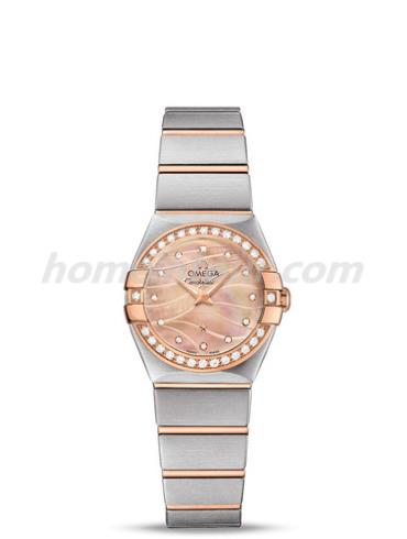 欧米茄123.25.24.60.57.002女表星座系列-间金色表带/表径24mm