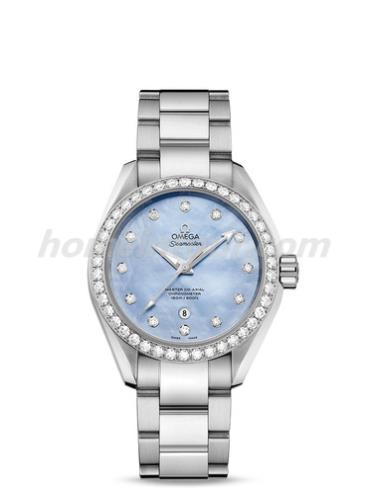 欧米茄231.15.34.20.57.002女表海马系列-银色表带/表径34mm