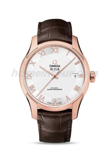 欧米茄433.53.41.21.02.001男表碟飞系列-咖啡色表带/表径41mm