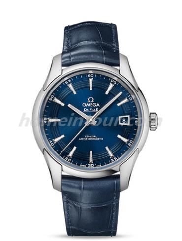 欧米茄433.33.41.21.03.001男表碟飞系列-蓝色表带/表径41mm