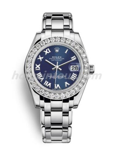 劳力士81299-0039女表珍珠淑女型-银色表带/表径34mm