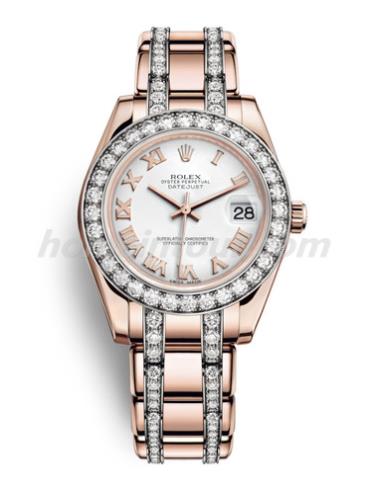 劳力士81285-0043女表珍珠淑女型-金色表带/表径34mm