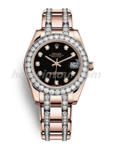 劳力士81285-0041女表珍珠淑女型-金色表带/表径34mm