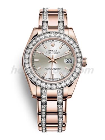 劳力士81285-0039女表珍珠淑女型-金色表带/表径34mm