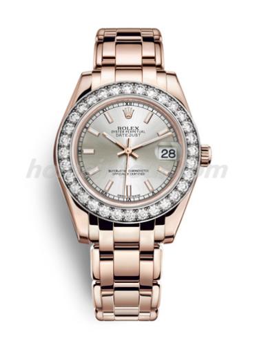 劳力士81285-0038女表珍珠淑女型-金色表带/表径34mm