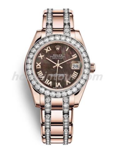 劳力士81285-0035女表珍珠淑女型-金色表带/表径34mm