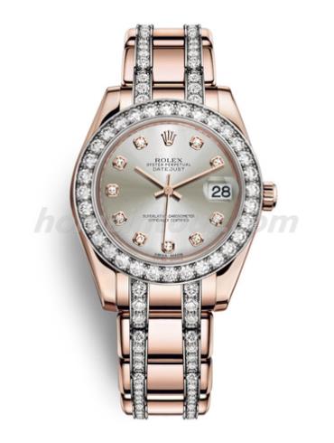 劳力士81285-0034女表珍珠淑女型-金色表带/表径34mm