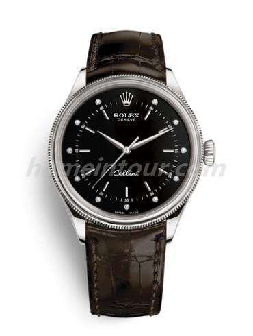 劳力士50509-0024男表切利尼-棕色表带/表径39mm