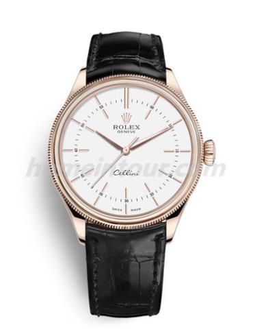 劳力士50505-0021男表切利尼-黑色表带/表径39mm