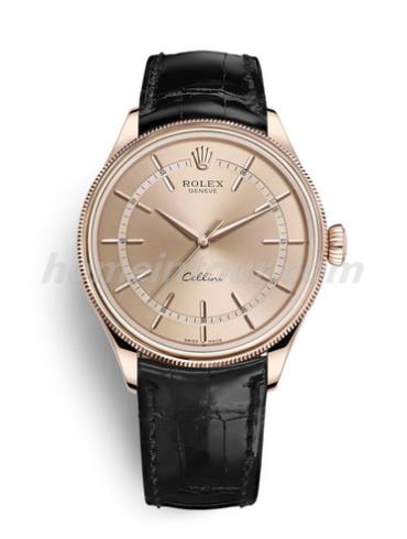 劳力士50505-0013男表切利尼-黑色表带/表径39mm