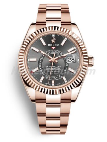 劳力士326935-0007男表SKY-DWELLER-金色表带/表径42mm