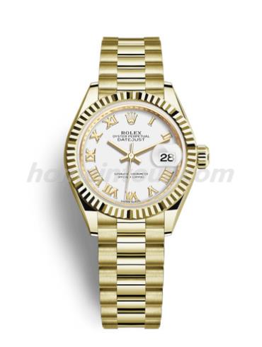 劳力士279178-0029女表日志型-金色表带/表径28mm