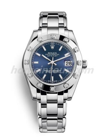 劳力士81319-0029女表珍珠淑女型-银色表带/表径34mm