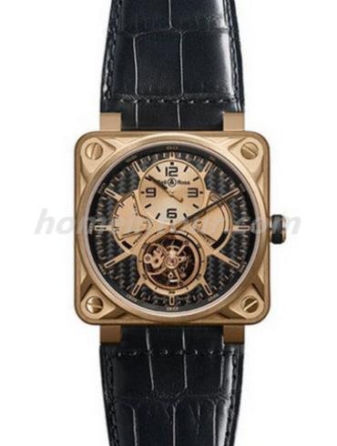 柏莱士BR01-TOURB-PG_DCL男表AVIATION系列-黑色表带/表径46mm