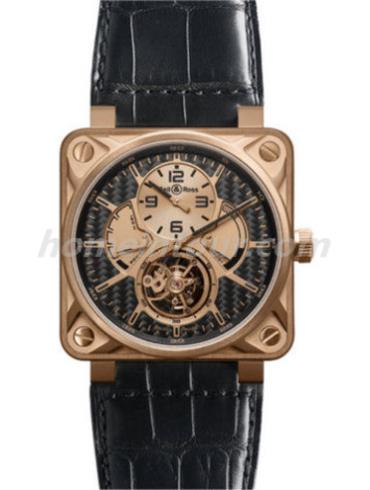 柏莱士BR01-TOURB-PG_CA男表AVIATION系列-黑色表带/表径46mm