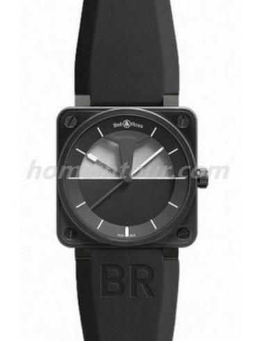 柏莱士BR01-92HORIZON男表AVIATION系列-黑色表带/表径46mm