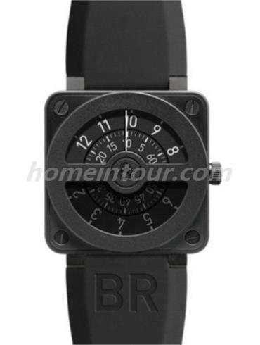 柏莱士BR0192-COM-CA_SRU男表AVIATION系列-黑色表带/表径46mm