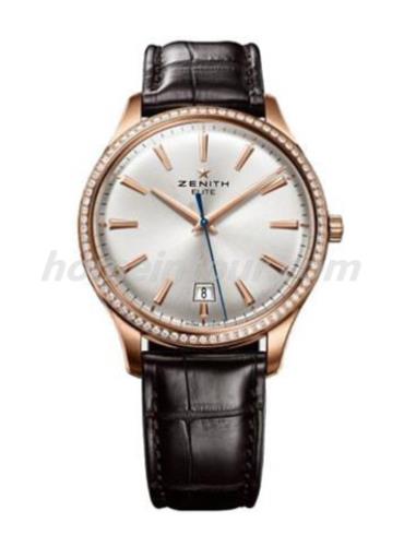 真力时22.2020.670_01.C498男表指挥官-棕色表带/表径40mm