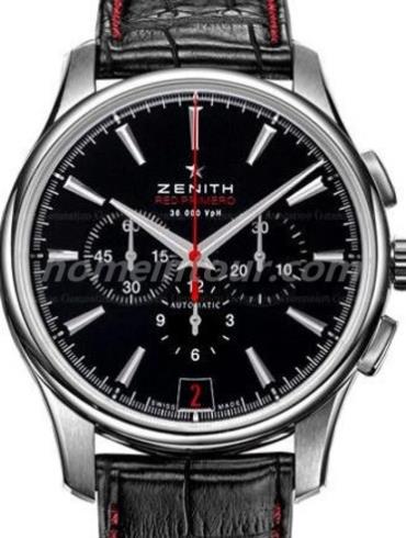 真力时03.2115.400_21.C703男表指挥官-黑色表带/表径42mm