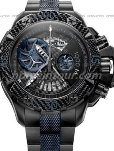 真力时96.0529.4021_51.M533男表EL PRIMERO系列-黑色/蓝色表带/表径46.5mm