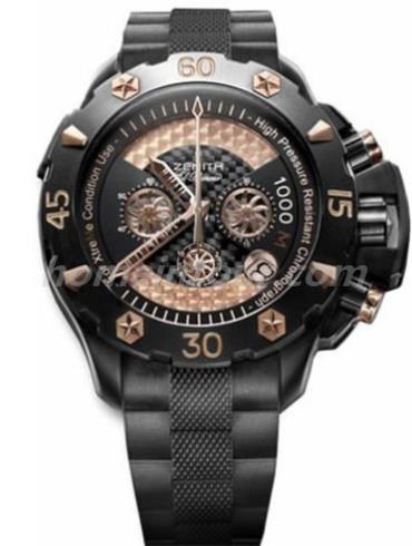 真力时96.0528.4000_21.R642男表EL PRIMERO系列-黑色表带/表径46.5mm