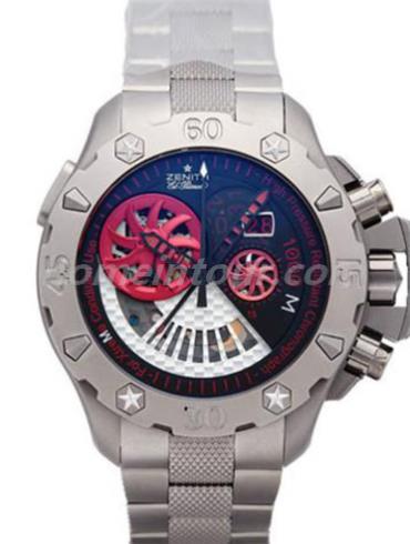 真力时96.0527.4039_01.M530男表EL PRIMERO系列-银灰色表带/表径46.5mm