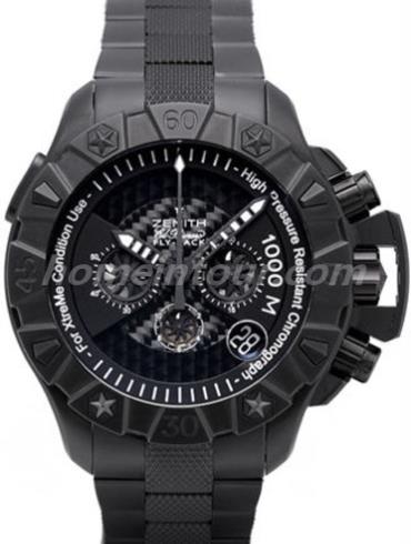 真力时96.0527.4000_27.M529男表EL PRIMERO系列-黑色表带/表径46.5mm