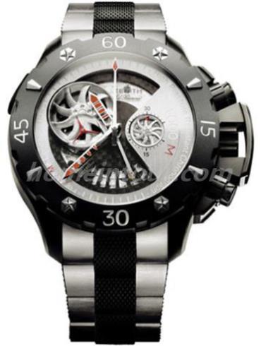 真力时96.0525.4021_21.M525男表EL PRIMERO系列-银色/黑色表带/表径46.5mm