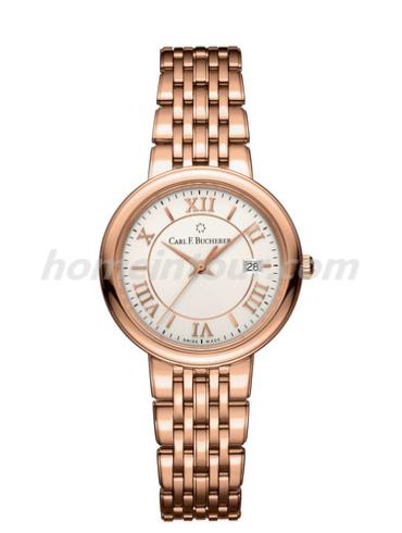 宝齐莱00.10312.03.15.21女表爱德玛尔系列-玫瑰金色表带/表径28mm