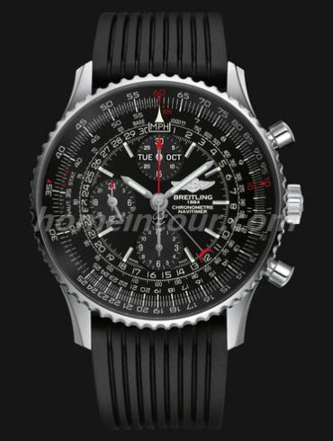 百年灵A2135024_BE62_252S_A20D.2男表航空计时系列-黑色表带/表径46mm