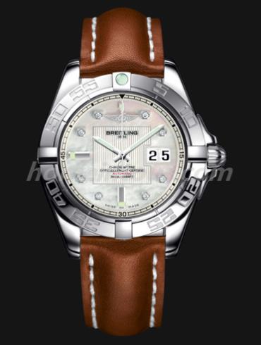 百年灵A49350L2_A702_425X_A18BA.1男表银河系列-金色表带/表径41mm