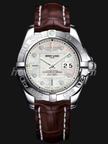 百年灵A49350L2_A702_724P_A18BA.1男表银河系列-棕色表带/表径41mm