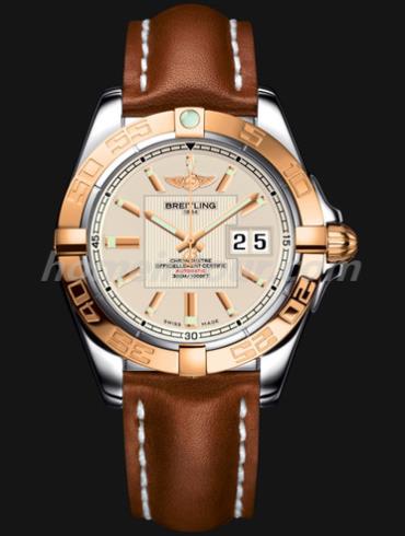 百年灵C49350L2_G701_425X_A18BA.1男表银河系列-金色表带/表径41mm