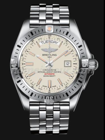 百年灵A45320B9_G797_375A男表银河系列-银色表带/表径44mm