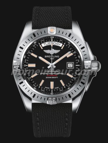 百年灵A45320B9_BD42_103W_A20BA.1男表银河系列-黑色表带/表径44mm