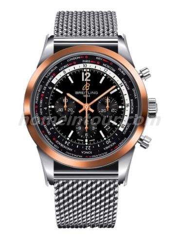 百年灵UB0510U4_BC26_152A男表越洋系列-银色表带/表径46mm