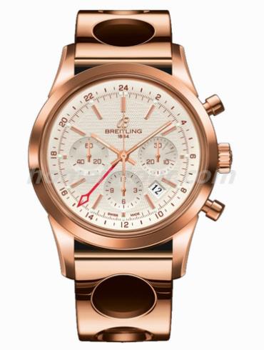 百年灵RB045112_G773_220R男表越洋系列-金色表带/表径43mm