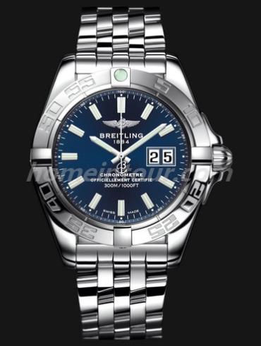 百年灵A49350L2_C929_366A男表银河系列-银色表带/表径41mm