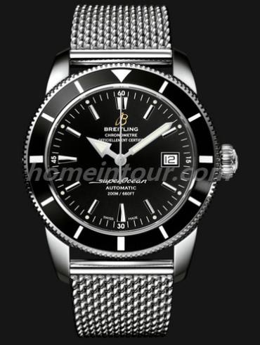 百年灵A1732124_BA61_154A男表超级海洋文化系列-银色表带/表径42mm